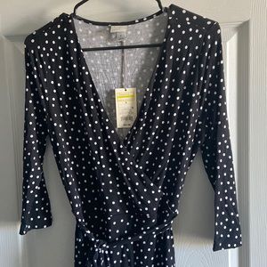 Black / white polka dots dress